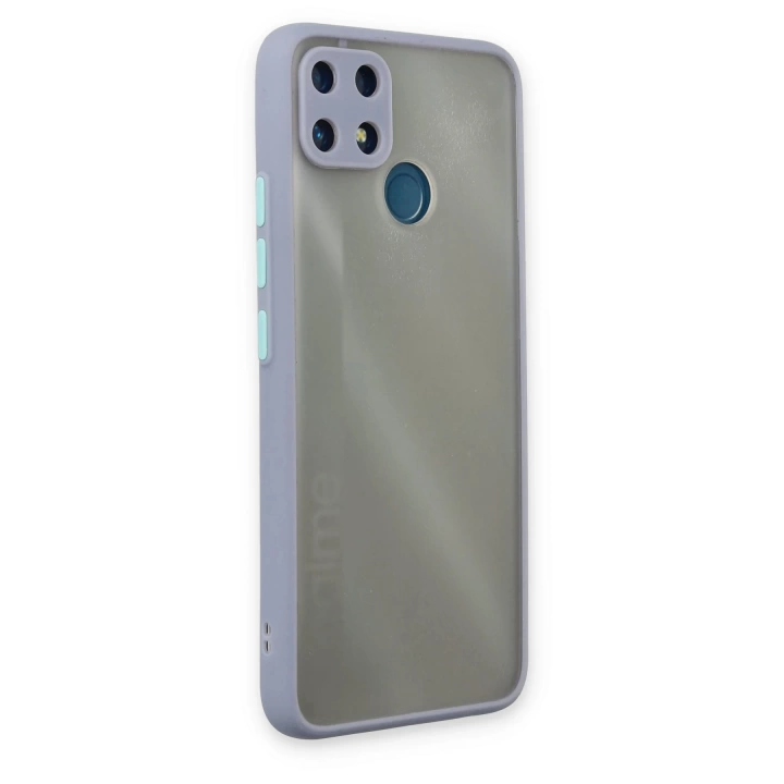BFS  Realme C25 Kılıf Montreal Silikon Kapak - Gri