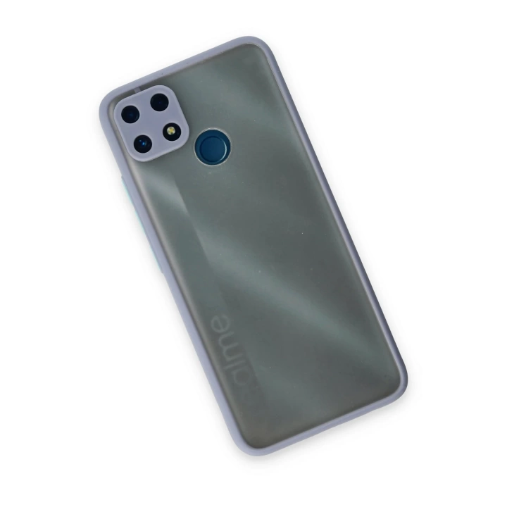 BFS  Realme C25 Kılıf Montreal Silikon Kapak - Gri