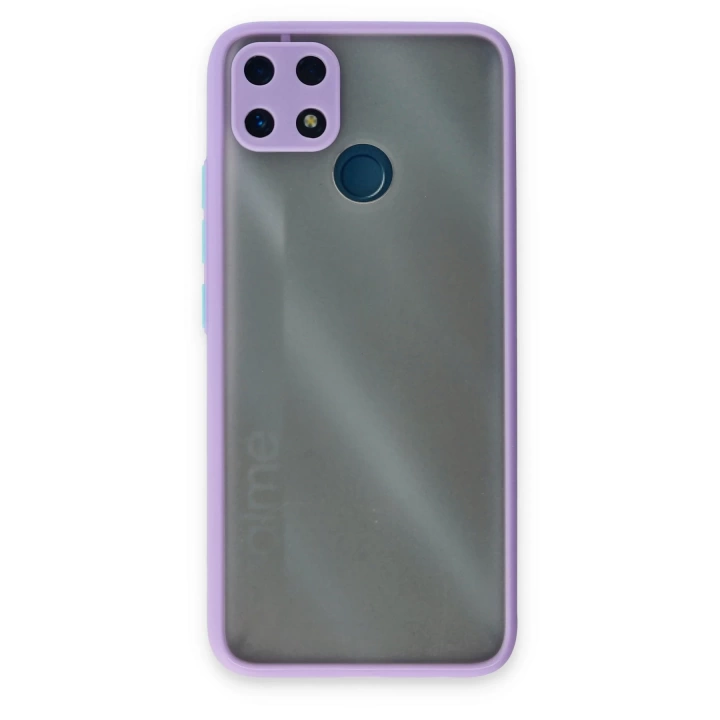 BFS  Realme C25 Kılıf Montreal Silikon Kapak - Mor
