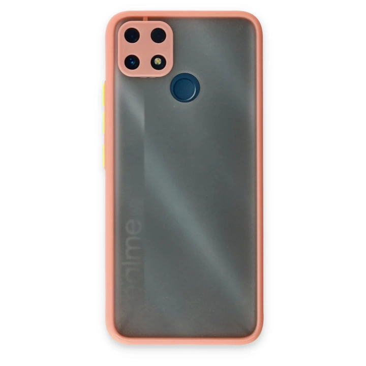 BFS  Realme C25 Kılıf Montreal Silikon Kapak - Pembe