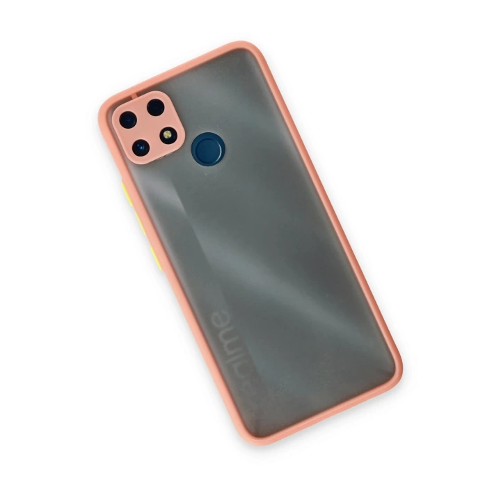 BFS  Realme C25 Kılıf Montreal Silikon Kapak - Pembe