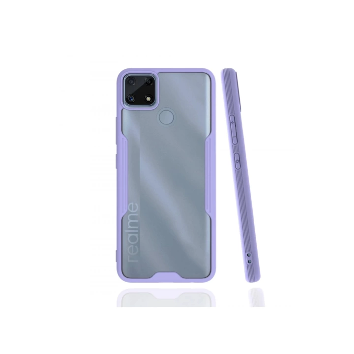 BFS  Realme C25 Kılıf Platin Silikon - Lila