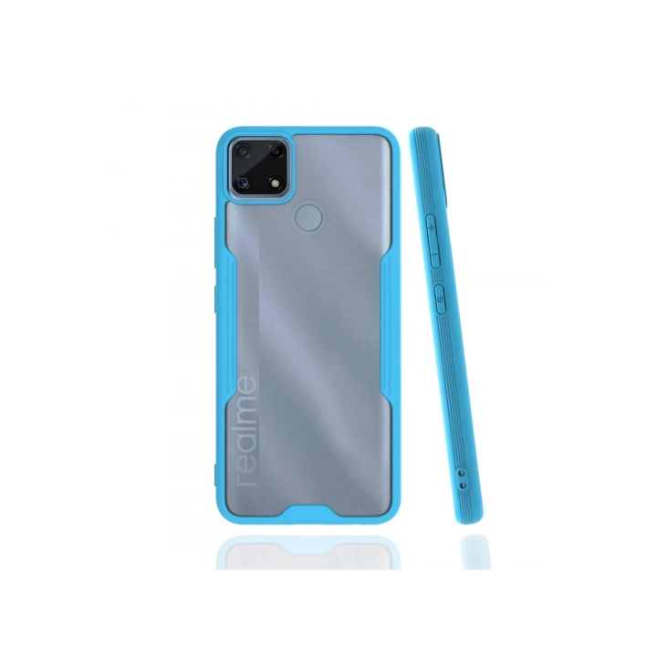 BFS  Realme C25 Kılıf Platin Silikon - Mavi