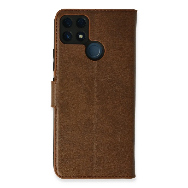 BFS  Realme C25 Kılıf Trend S Plus Kapaklı Kılıf - Taba