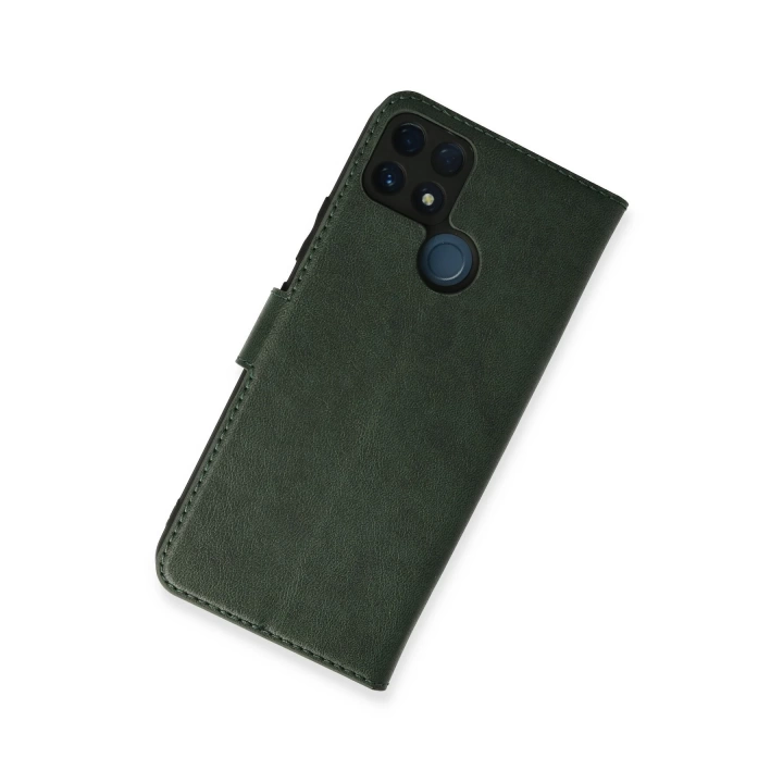 BFS  Realme C25 Kılıf Trend S Plus Kapaklı Kılıf - Yeşil