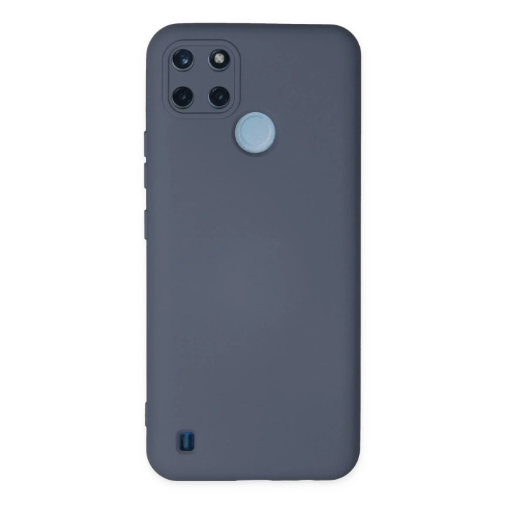 BFS  Realme C25Y Kılıf Nano içi Kadife Silikon - Gri
