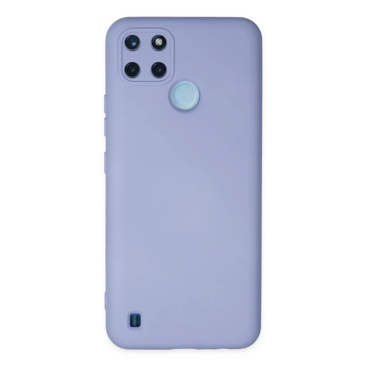 BFS  Realme C25Y Kılıf Nano içi Kadife Silikon - Lila