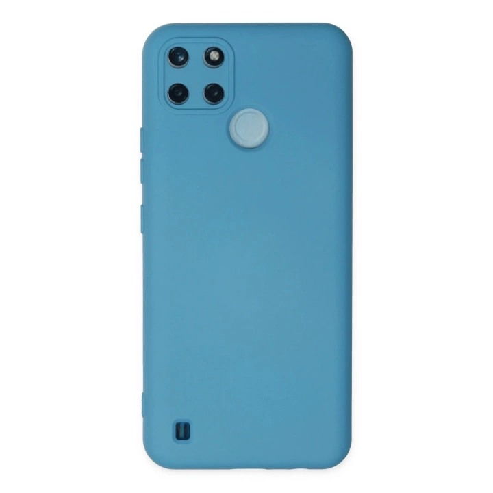 BFS  Realme C25Y Kılıf Nano içi Kadife Silikon - Mavi