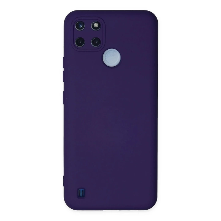 BFS  Realme C25Y Kılıf Nano içi Kadife Silikon - Mor