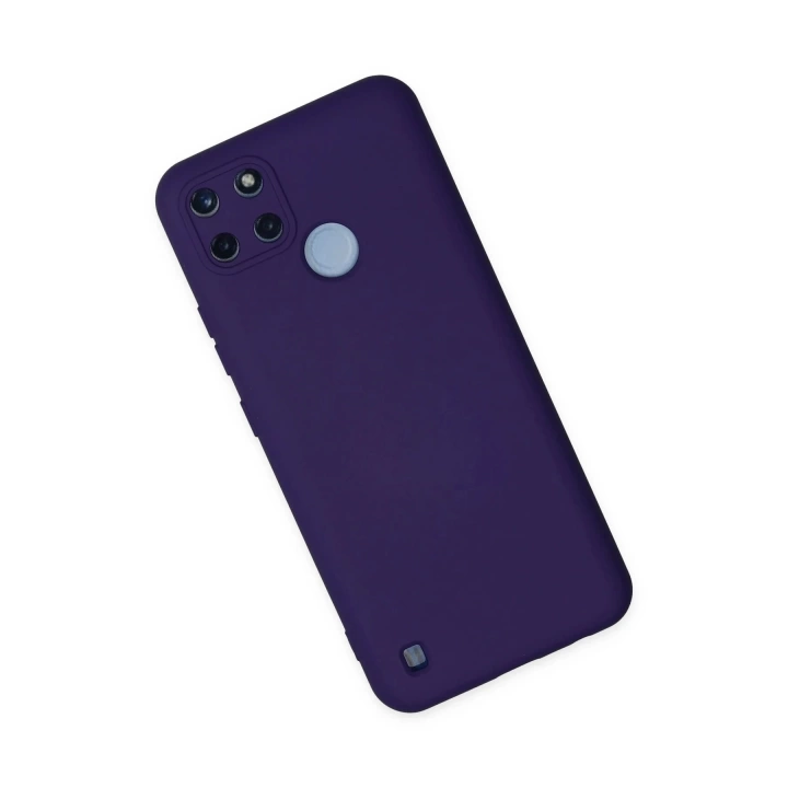 BFS  Realme C25Y Kılıf Nano içi Kadife Silikon - Mor
