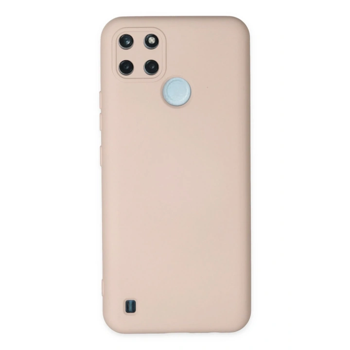 BFS  Realme C25Y Kılıf Nano içi Kadife Silikon - Pudra