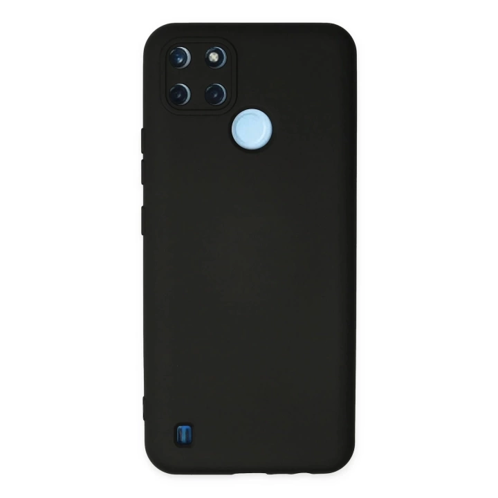 BFS  Realme C25Y Kılıf Nano içi Kadife Silikon - Siyah