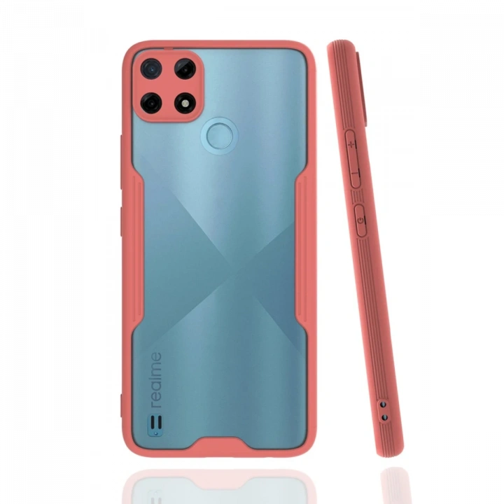 BFS  Realme C25Y Kılıf Platin Silikon - Pembe