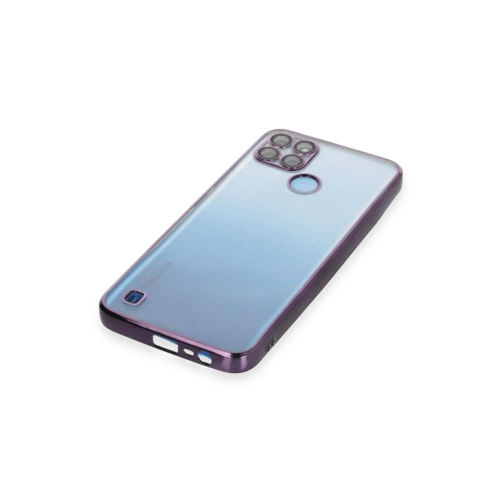 BFS  Realme C25Y Kılıf Razer Lensli Silikon - Mor