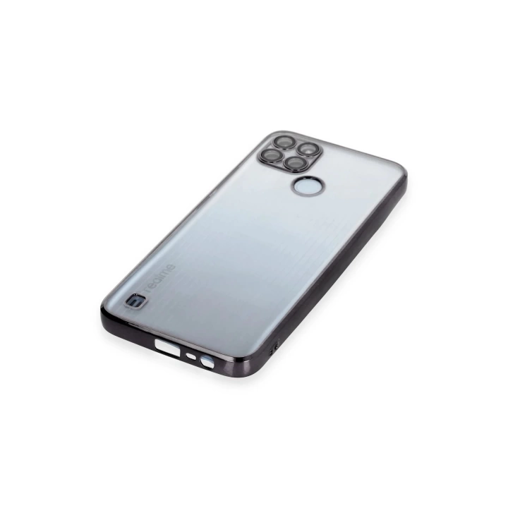 BFS  Realme C25Y Kılıf Razer Lensli Silikon - Siyah