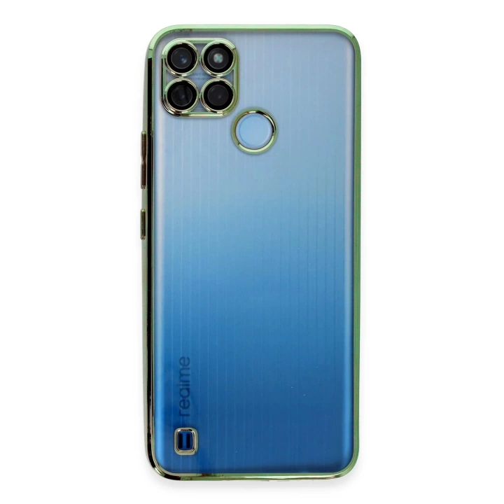 BFS  Realme C25Y Kılıf Razer Lensli Silikon - Yeşil