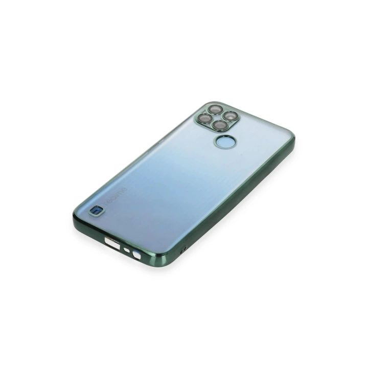 BFS  Realme C25Y Kılıf Razer Lensli Silikon - Yeşil