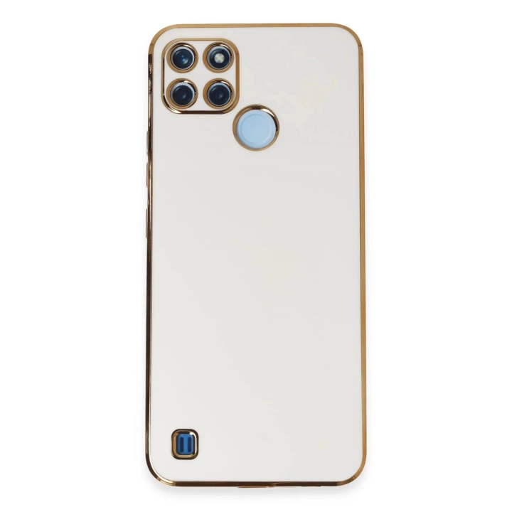 BFS  Realme C25Y Kılıf Volet Silikon - Beyaz