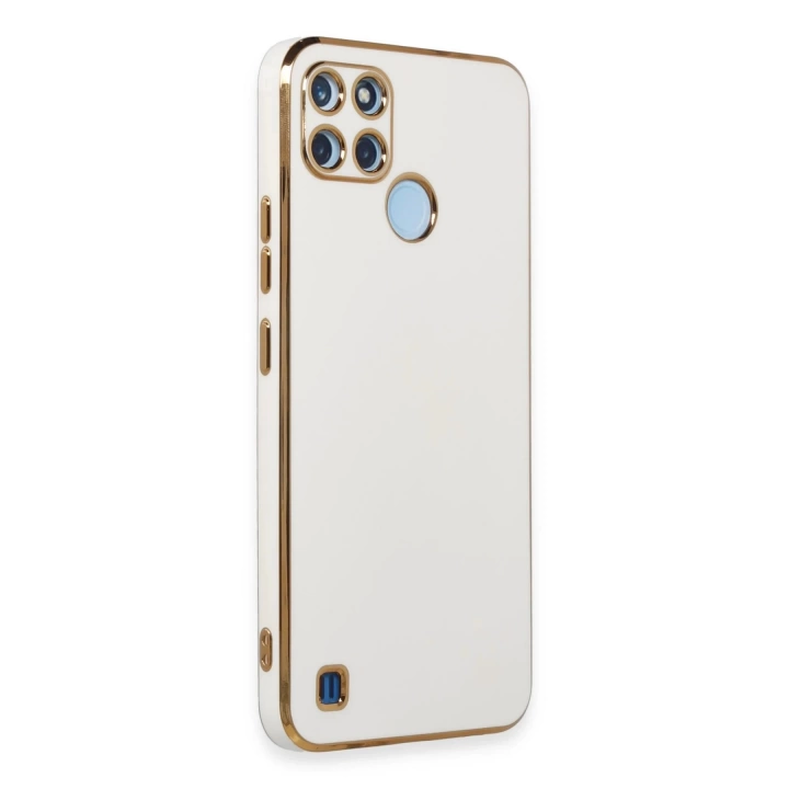 BFS  Realme C25Y Kılıf Volet Silikon - Beyaz