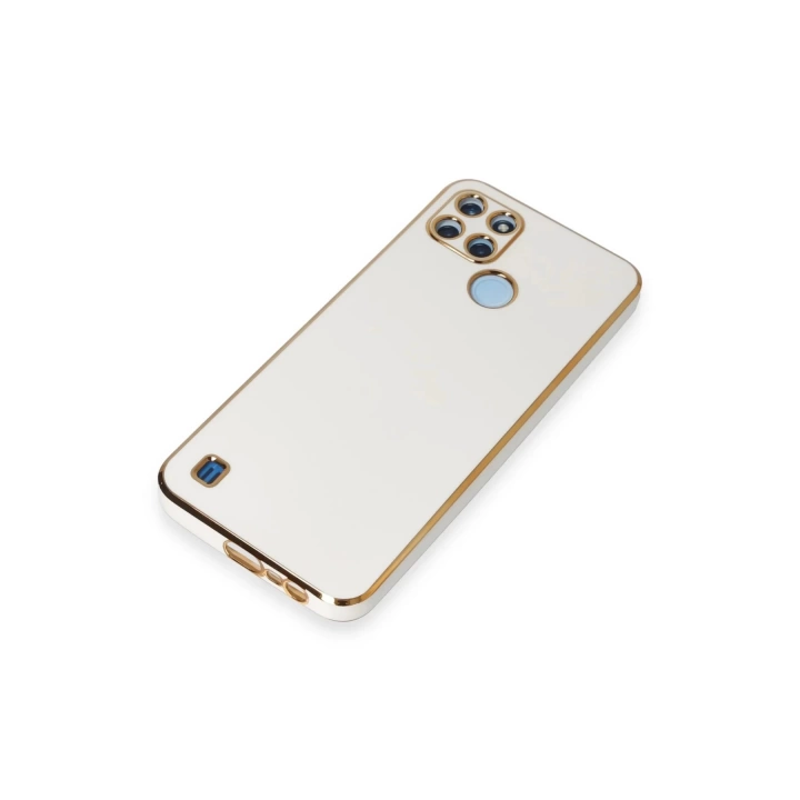 BFS  Realme C25Y Kılıf Volet Silikon - Beyaz