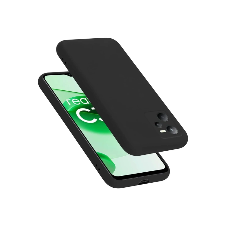 BFS  Realme C35 Kılıf First Silikon - Siyah