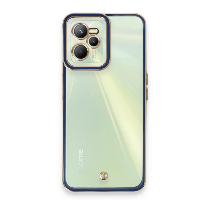 BFS  Realme C35 Kılıf Liva Lens Silikon - Mavi