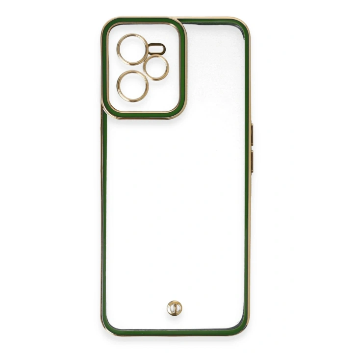 BFS  Realme C35 Kılıf Liva Lens Silikon - Yeşil