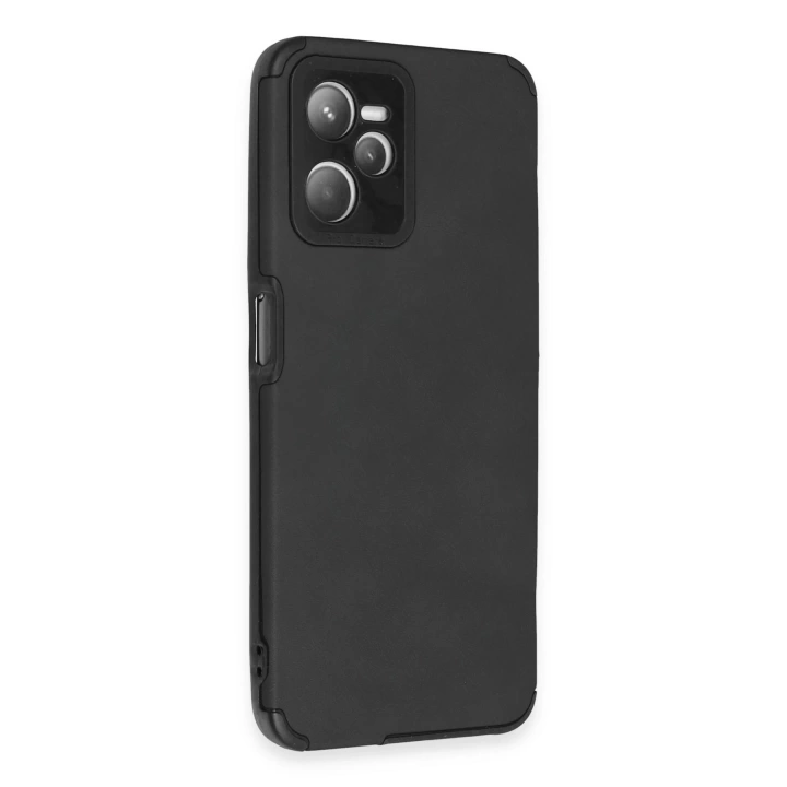 BFS  Realme C35 Kılıf Loop Deri Silikon - Siyah