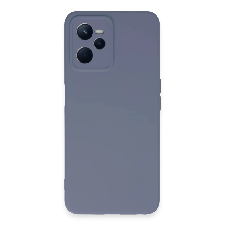 BFS  Realme C35 Kılıf Nano içi Kadife Silikon - Gri