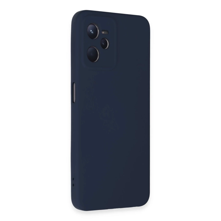 BFS  Realme C35 Kılıf Nano içi Kadife Silikon - Lacivert