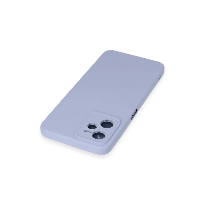 BFS  Realme C35 Kılıf Nano içi Kadife Silikon - Lila