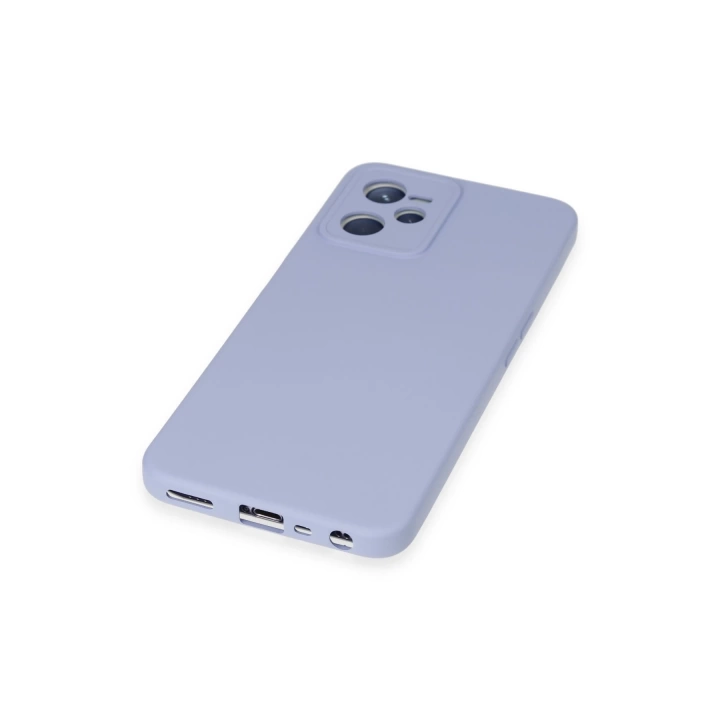BFS  Realme C35 Kılıf Nano içi Kadife Silikon - Lila