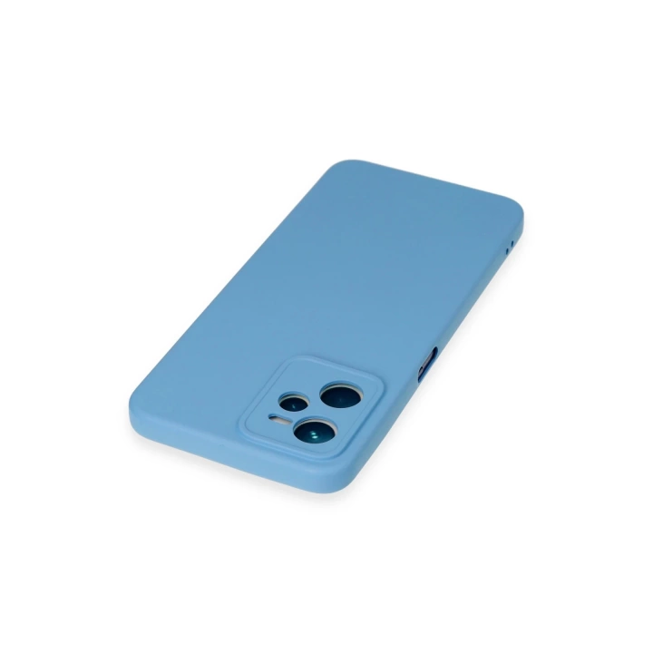 BFS  Realme C35 Kılıf Nano içi Kadife Silikon - Mavi