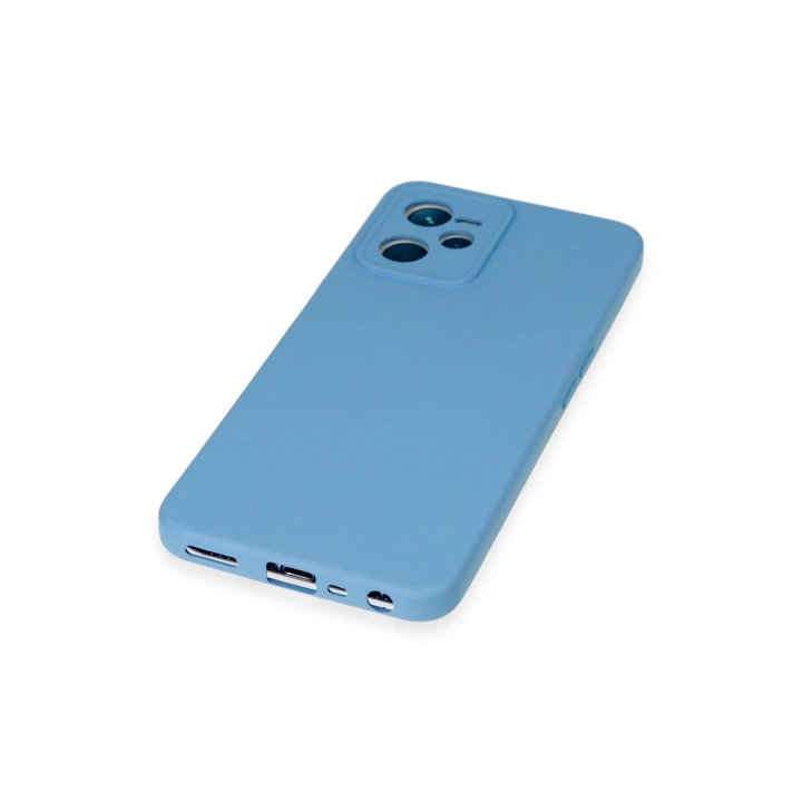 BFS  Realme C35 Kılıf Nano içi Kadife Silikon - Mavi