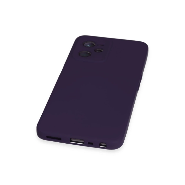BFS  Realme C35 Kılıf Nano içi Kadife Silikon - Mor
