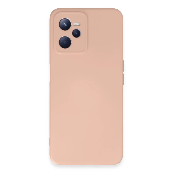 BFS  Realme C35 Kılıf Nano içi Kadife Silikon - Pudra
