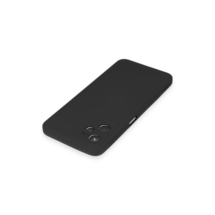BFS  Realme C35 Kılıf Nano içi Kadife Silikon - Siyah
