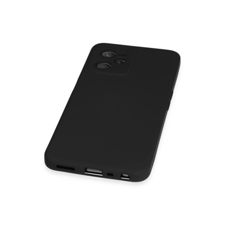 BFS  Realme C35 Kılıf Nano içi Kadife Silikon - Siyah
