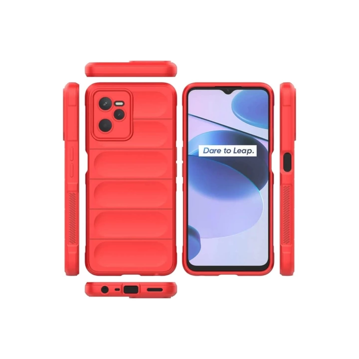 BFS  Realme C35 Kılıf Optimum Silikon - Kırmızı