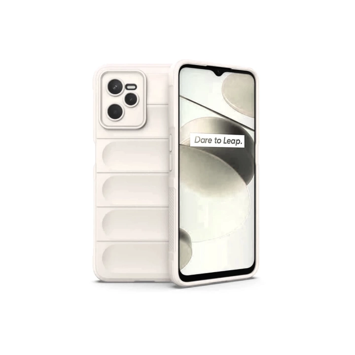 BFS  Realme C35 Kılıf Optimum Silikon - Krem