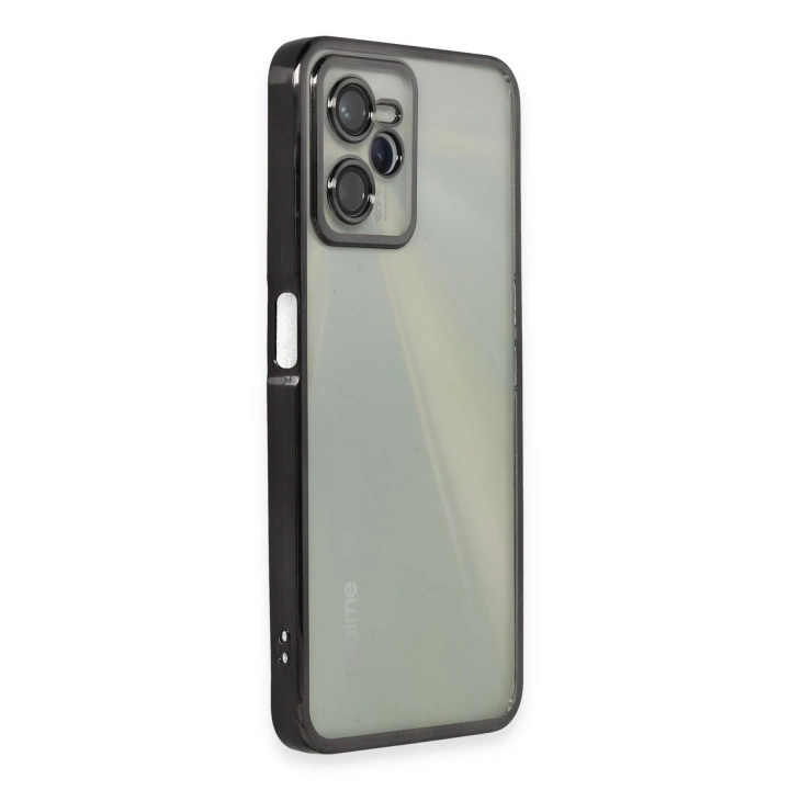 BFS  Realme C35 Kılıf Razer Lensli Silikon - Siyah