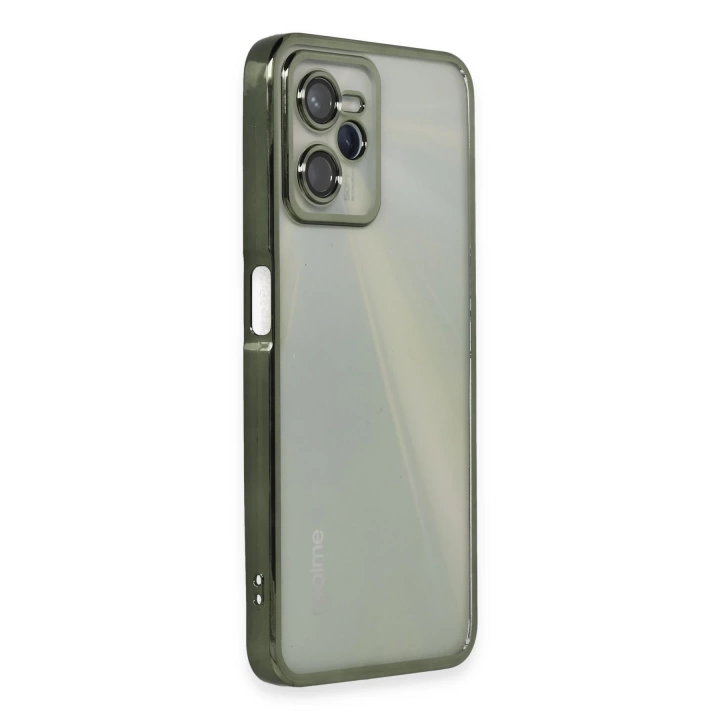 BFS  Realme C35 Kılıf Razer Lensli Silikon - Yeşil