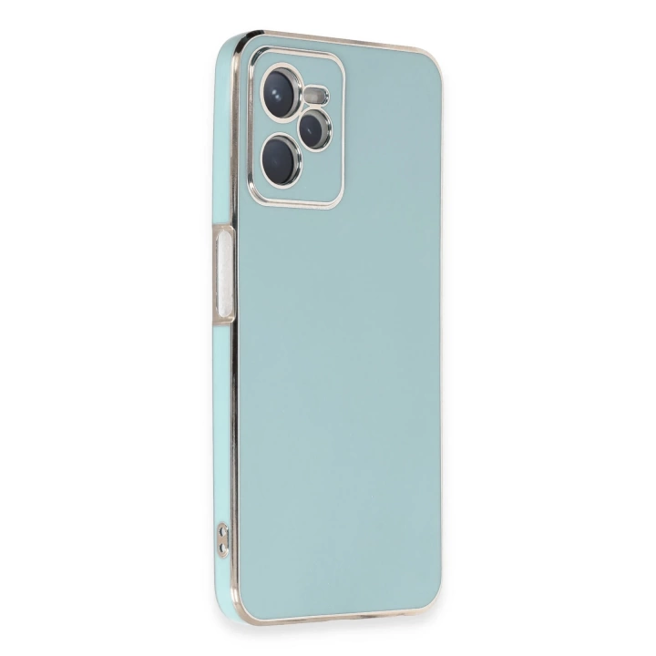 BFS  Realme C35 Kılıf Volet Silikon - Açık Yeşil