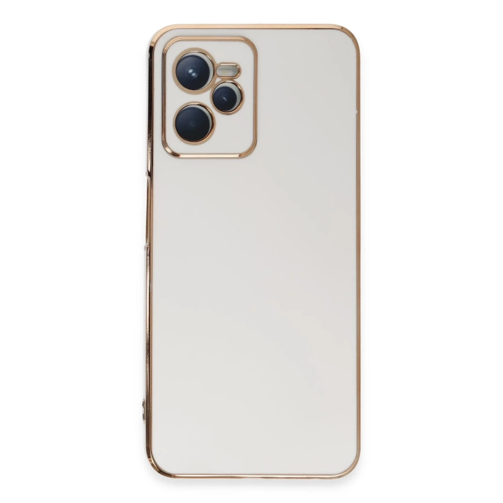BFS  Realme C35 Kılıf Volet Silikon - Beyaz