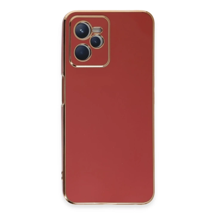 BFS  Realme C35 Kılıf Volet Silikon - Kırmızı