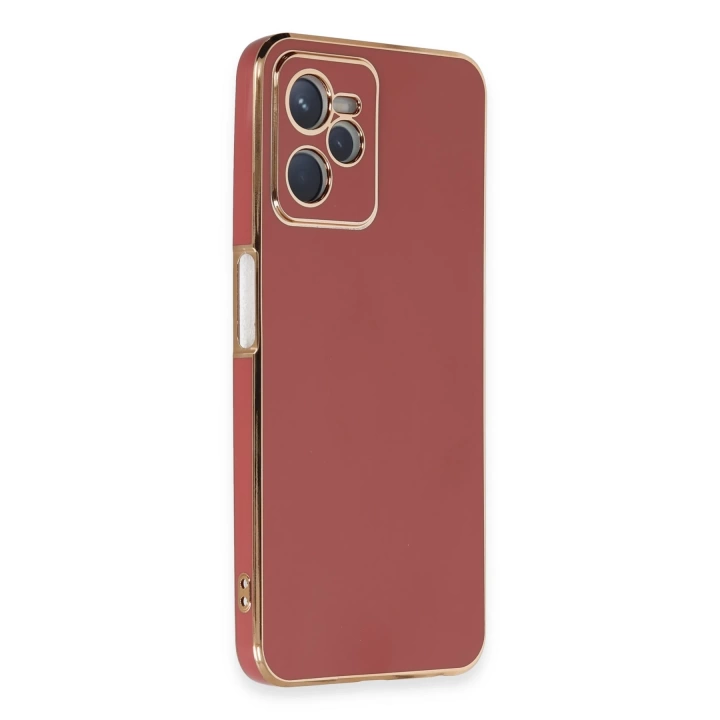 BFS  Realme C35 Kılıf Volet Silikon - Kırmızı