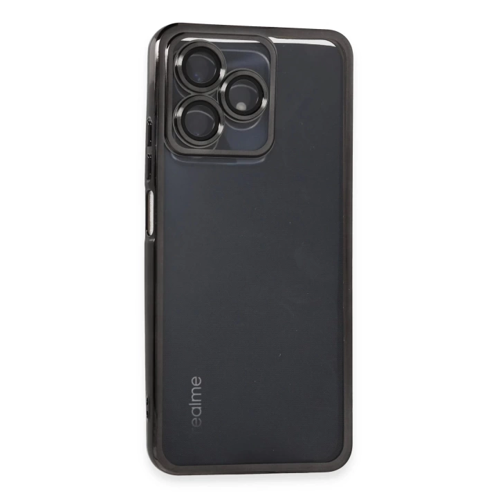 BFS Realme C53 Kılıf Lensli Silikon - Siyah