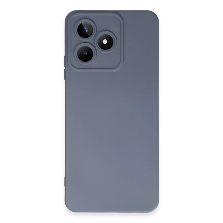 BFS  Realme C53 Kılıf Nano içi Kadife Silikon - Gri