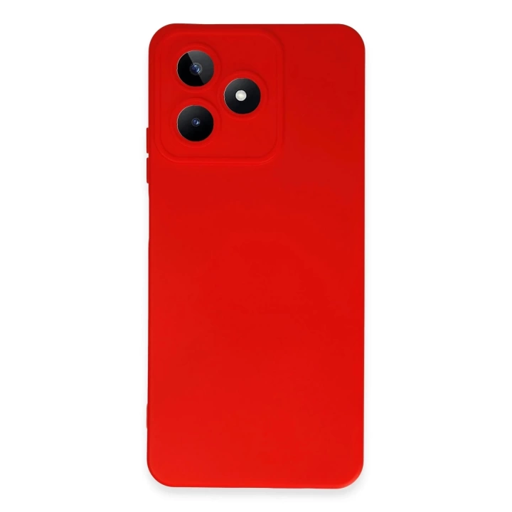 BFS  Realme C53 Kılıf Nano içi Kadife Silikon - Kırmızı