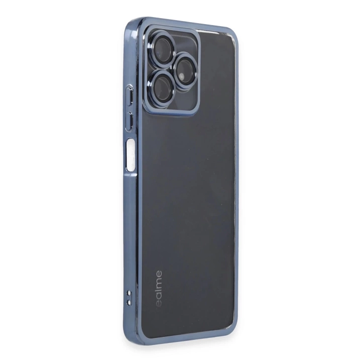 BFS  Realme C53 Kılıf Razer Lensli Silikon - Açık Mavi